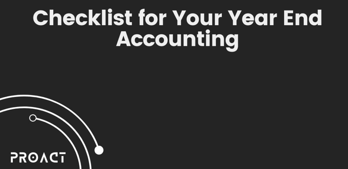 Checklist for Your Year End Accounting 