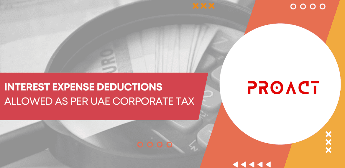 Interest Expense Deductions allowed as per uae corporate tax