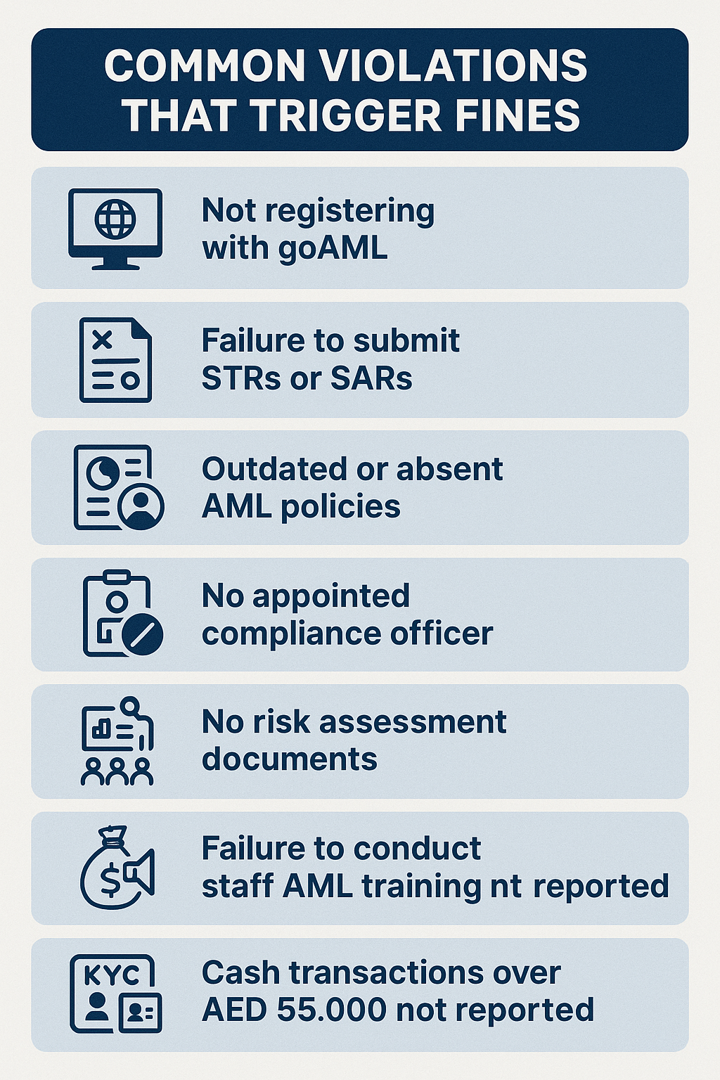Common Violations That Trigger Fines