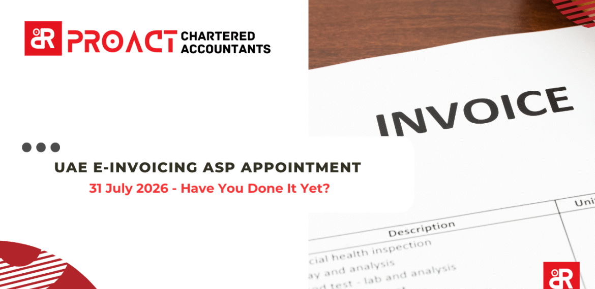 UAE E-Invoicing ASP Appointment